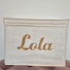 Boîte de rangement personnalisée en bouclette